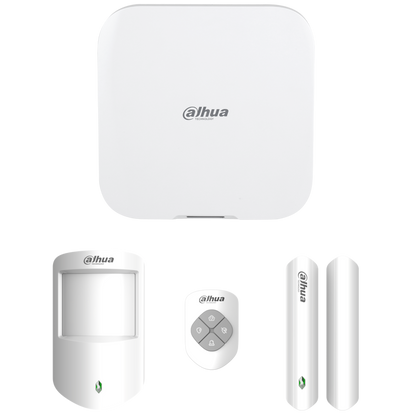 DAHUA Airshield Basic Alarm Kit Including Hub, 1 x PIR, 1 x Magnetic Contact and 1 x Key Fob