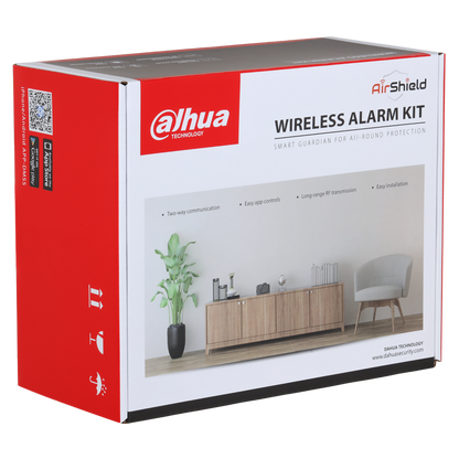 DAHUA Airshield Basic Alarm Kit Including Hub, 1 x PIR, 1 x Magnetic Contact and 1 x Key Fob