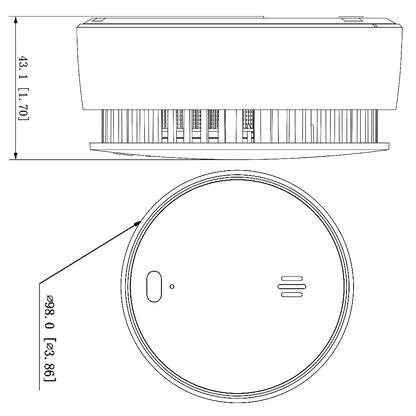 DAHUA Airshield Wireless Optical Smoke Detector HY-SA21A-W2(868)