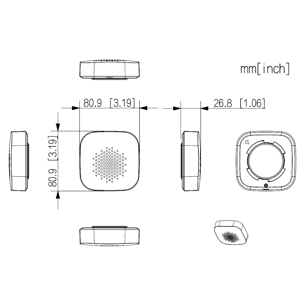 DAHUA Airshield Wireless Internal Siren ARA12-W2(868)