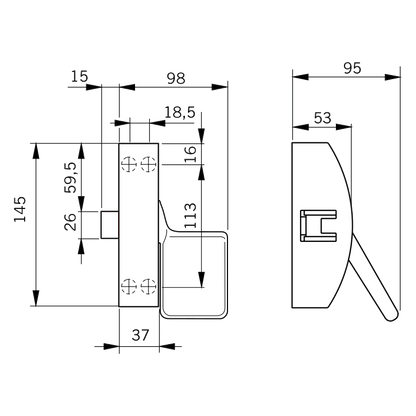 DORMAKABA PHA2111 Modular Push Pad