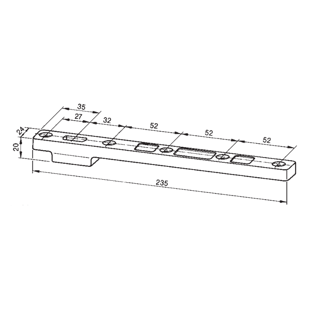 DORMAKABA 7421 Double Action Door Strap