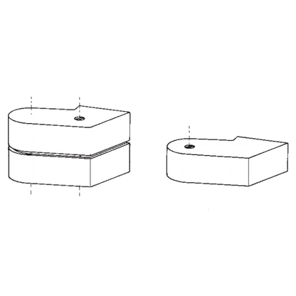 DORMAKABA 7483 Pair Of Cover Caps For Top Centre