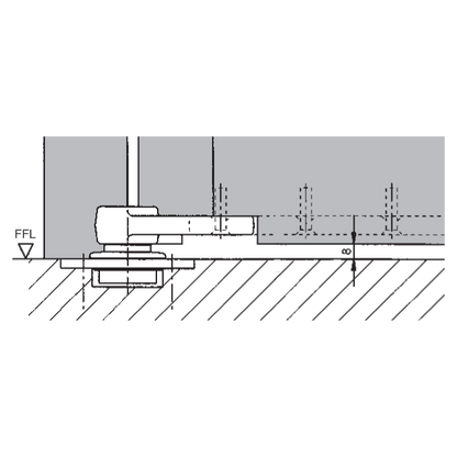 DORMAKABA 7471AX Square Floor Pivot Bearing