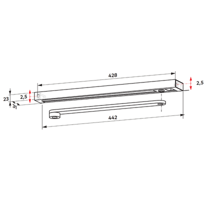 DORMAKABA G-N Contur Slide Arm & Channel
