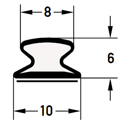 DEVENTER Self Adhesive Renovation Draught Strip S 9414 K