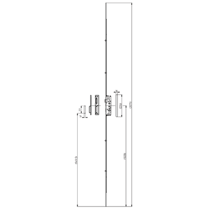 ELITE Standard Lever Operated Latch & Deadbolt Twin Spindle Designed To Accept Optional Shootbolts - 2 Hook 4 Roller