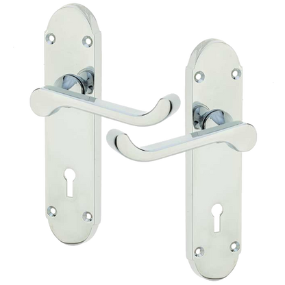 EPSOM Lever Lock Plate Door Handles