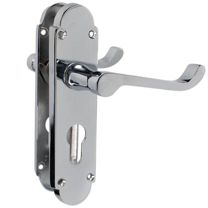 EPSOM Lever Euro Plate Door Handles