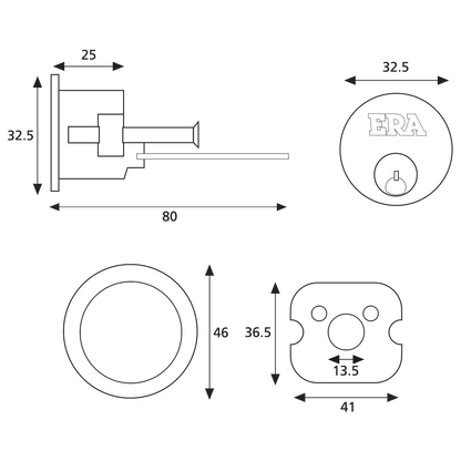 ERA 135 Non-Deadlocking Nightlatch