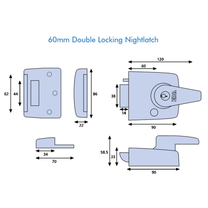 ERA 183 & 193 Deadlocking Nightlatch