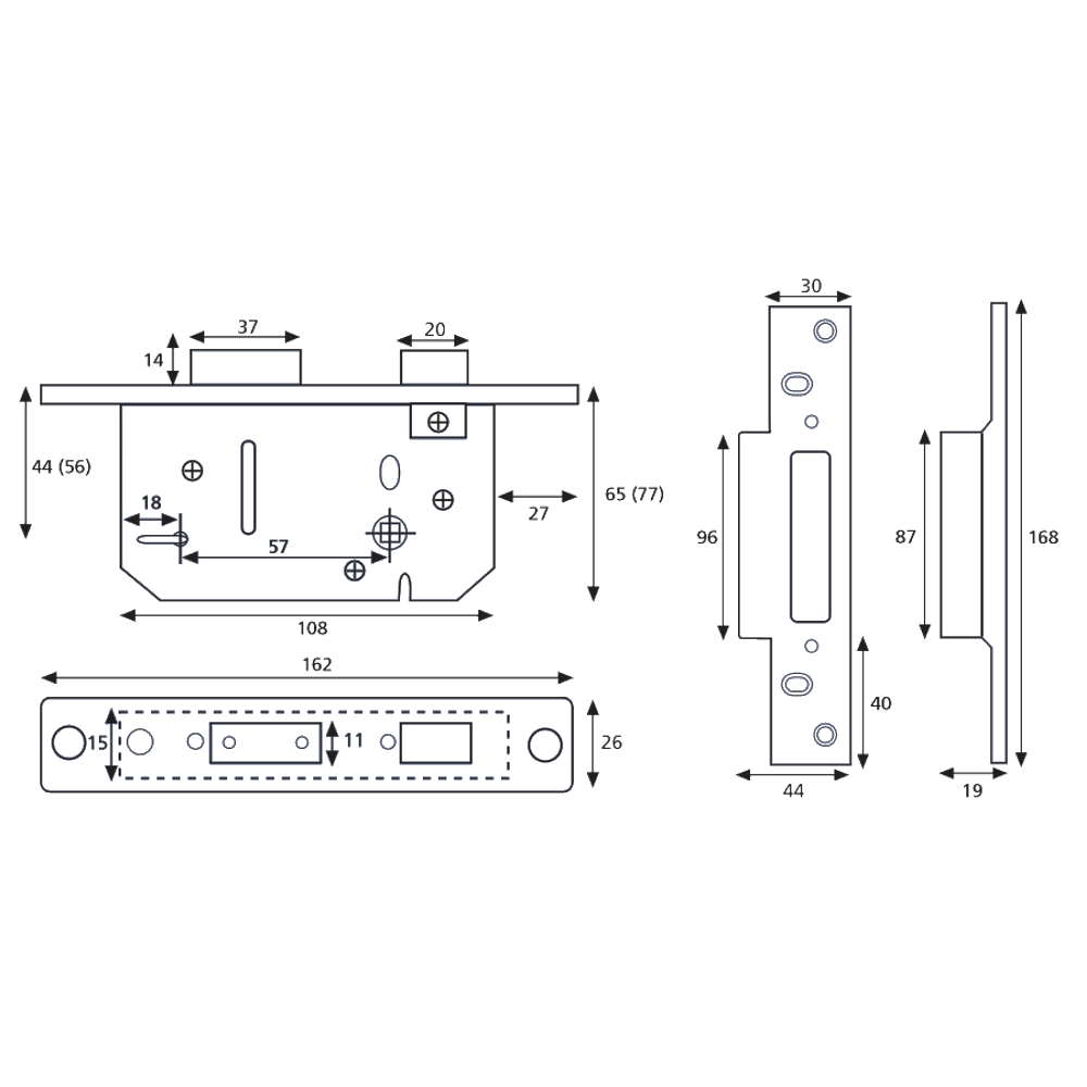 ERA 202 & 302 Viscount 5 Lever Sashlock