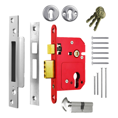 ERA 234 Fortress BS Euro Keyless Egress Key & Turn Sashlock With Cylinder