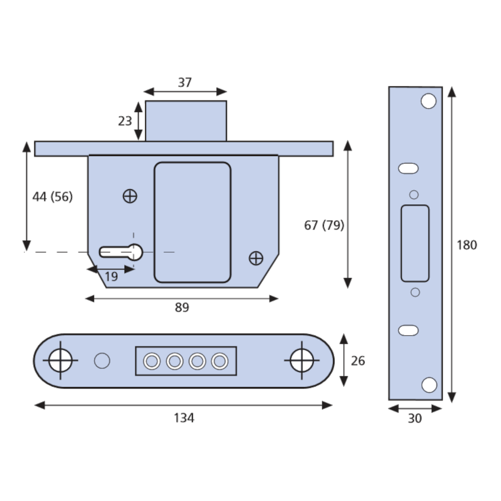 ERA Fortress 261 & 361 BS 5 Lever Deadlock