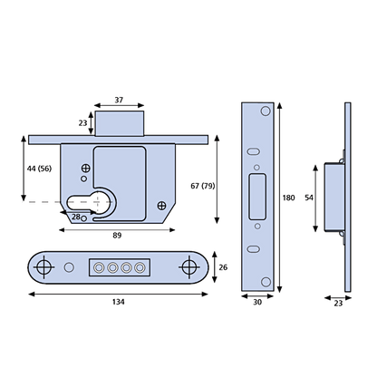 ERA 263 & 363 Fortress BS Euro Deadlock With Cylinder