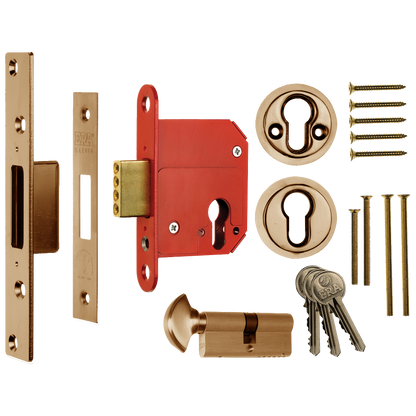 ERA 333 Fortress BS Euro Key & Turn Deadlock With Cylinder
