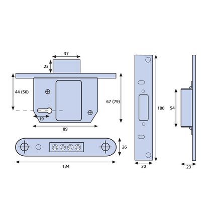 ERA 333 Fortress BS Euro Key & Turn Deadlock With Cylinder