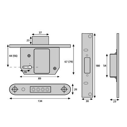 ERA 333 Fortress BS Euro Key & Turn Deadlock With Cylinder