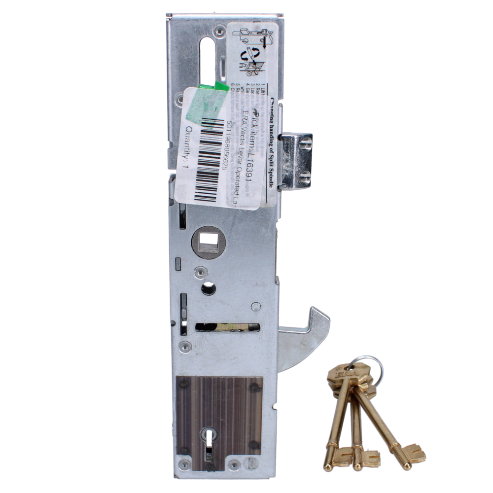 ERA Vectis Lever Operated Latch & Hookbolt Split Spindle - Centre Case