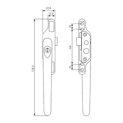 ERA 48mm Cadenza Window Handle