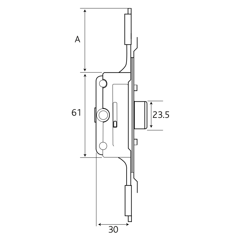 ERA Aubi Saracen Cranked Faceplate Window Gearbox 11.5mm