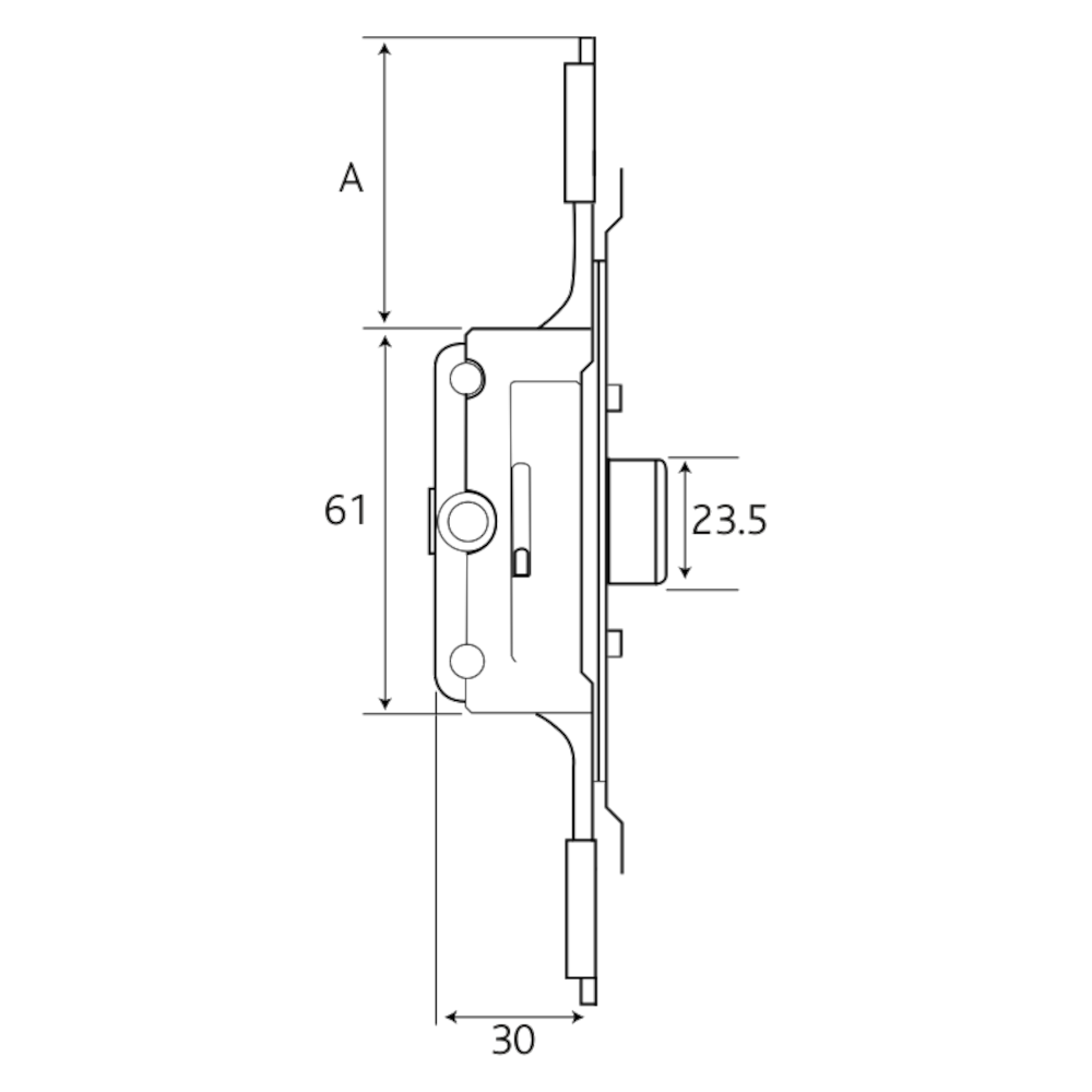 ERA Aubi Saracen Cranked Faceplate Window Gearbox 11.5mm