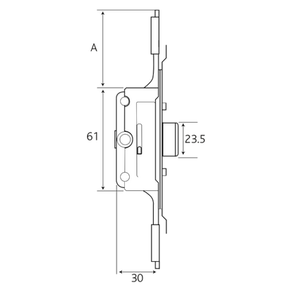 ERA Aubi Saracen Cranked Faceplate Window Gearbox 11.5mm