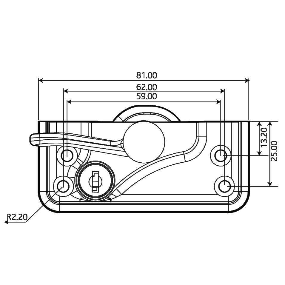 ERA High Security Architectural Lever Pivot Lock