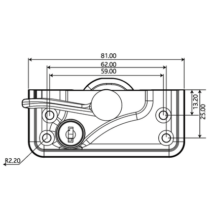 ERA High Security Architectural Lever Pivot Lock