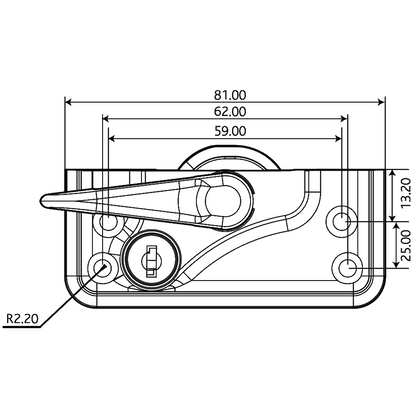 ERA Standard Classic Lever Pivot Lock