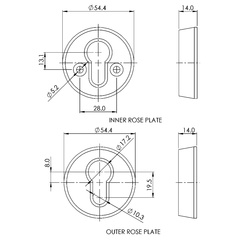 ERA High Security Cylinder Escutcheon
