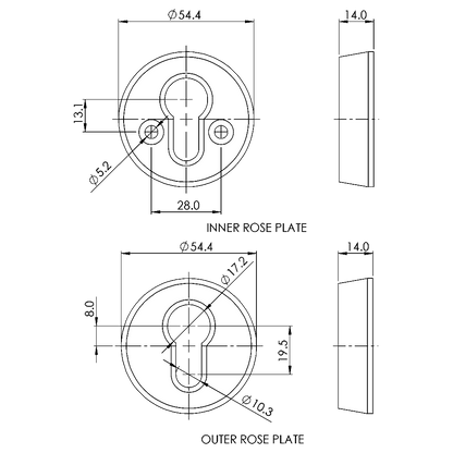 ERA High Security Cylinder Escutcheon