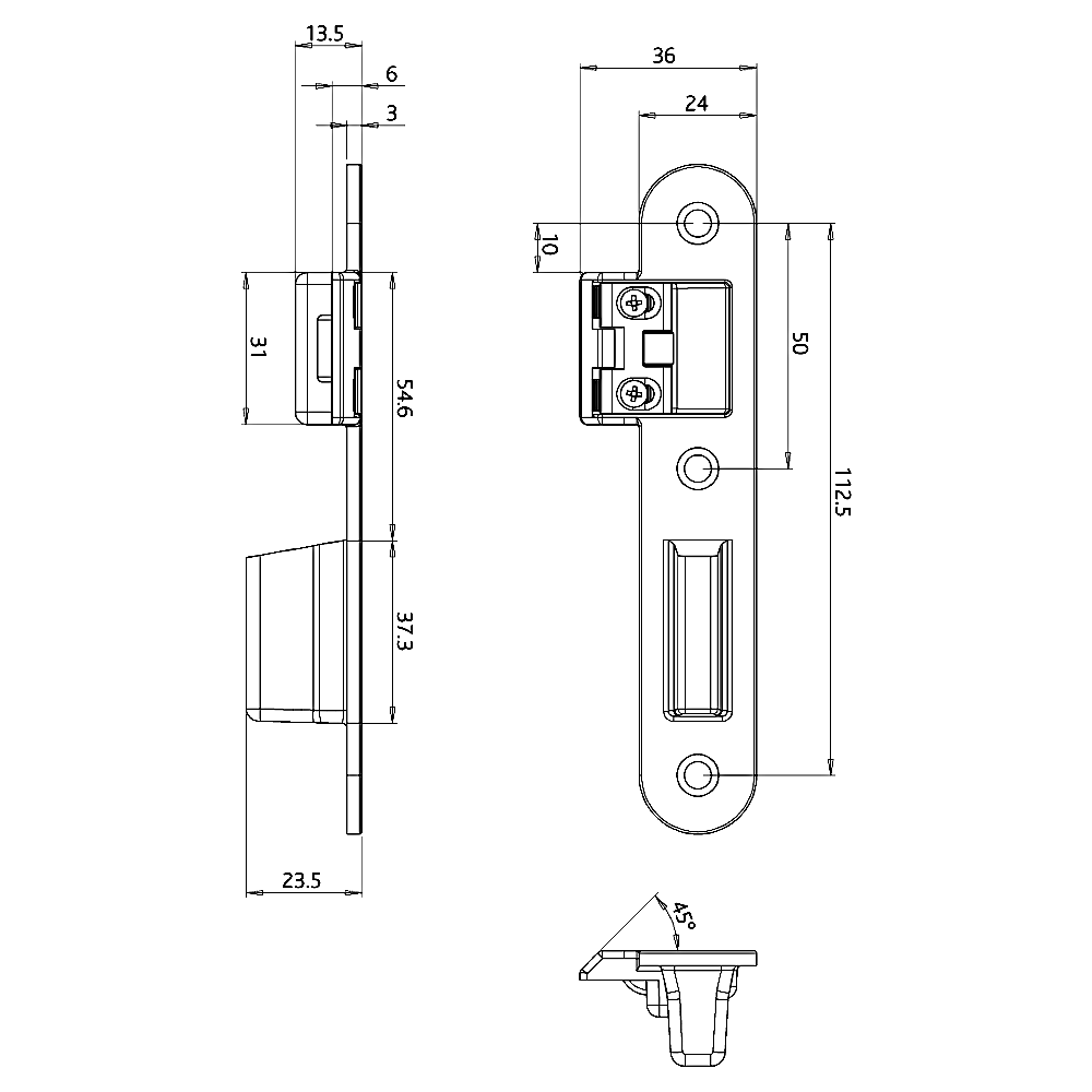 ERA SureFire Hook Keep To Suit Timber Doors