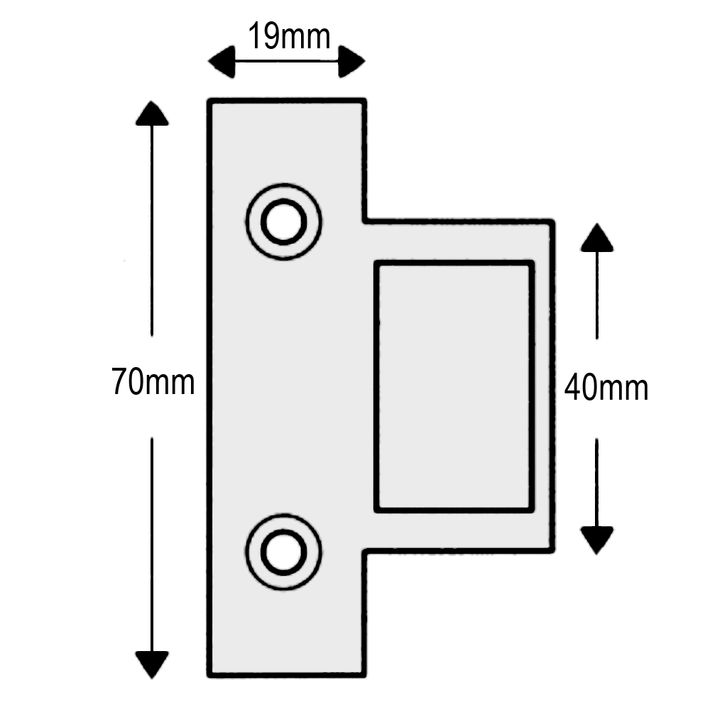 EXIDOR Box Latch Keep To Suit 296/297