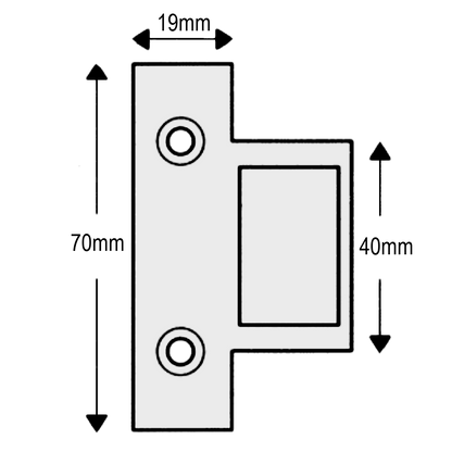EXIDOR Box Latch Keep To Suit 296/297