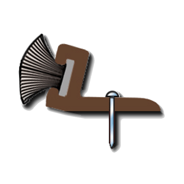 EXITEX Pin Fixed Pile Weather Set Brush Seal