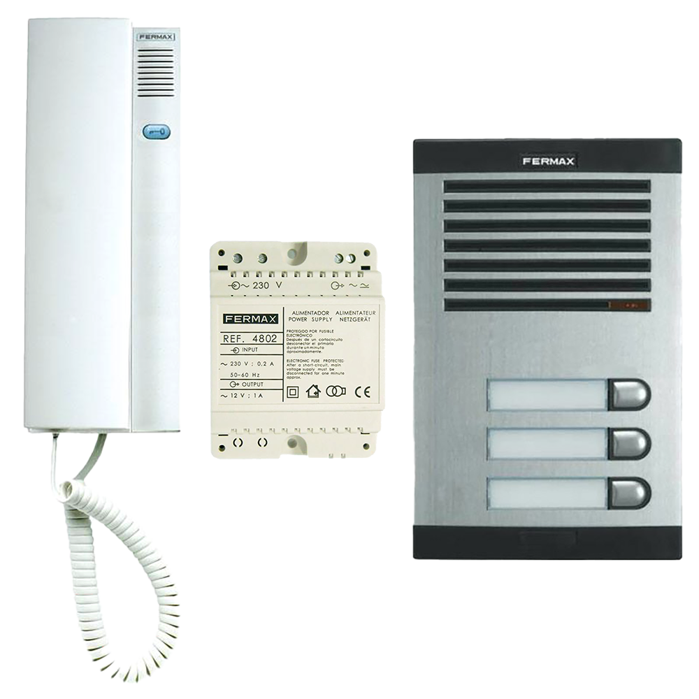 FERMAX 6203 3 Way Citymax Audio Door Entry Kit