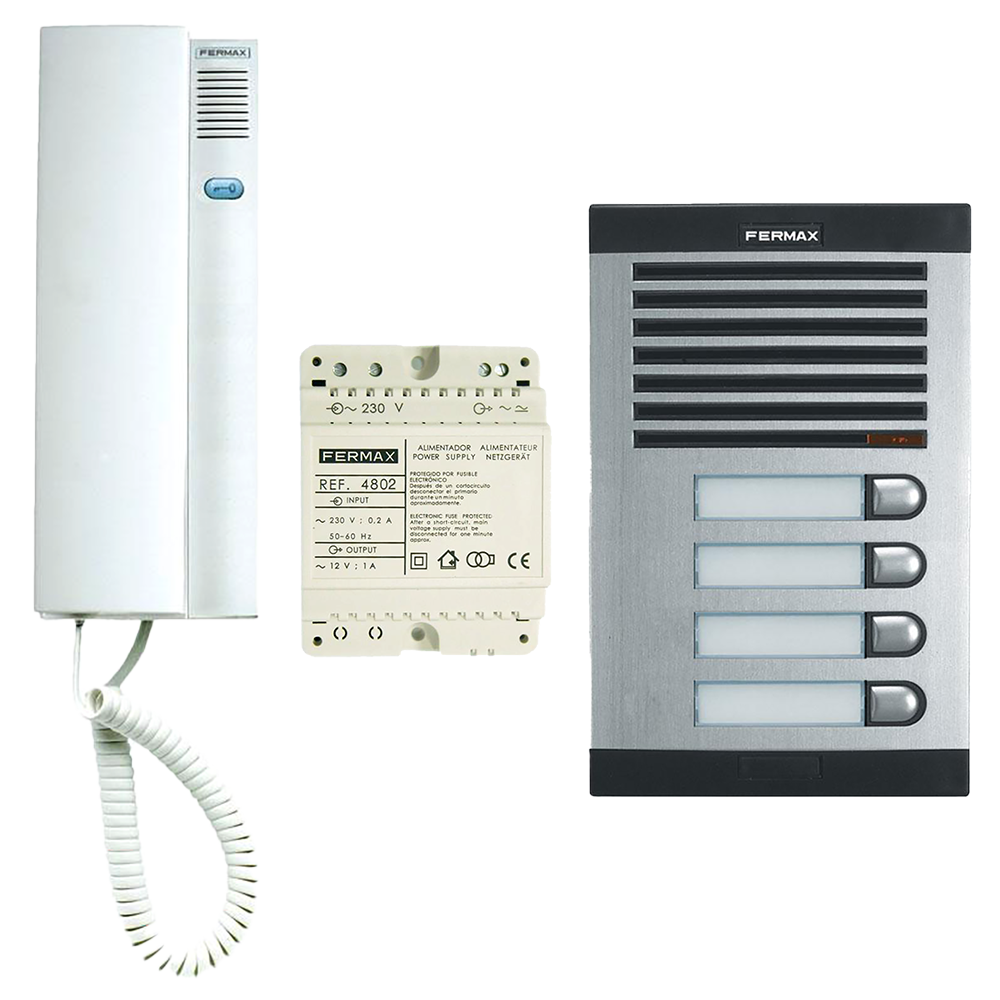 FERMAX 6204 4 Way Citymax Audio Door Entry Kit