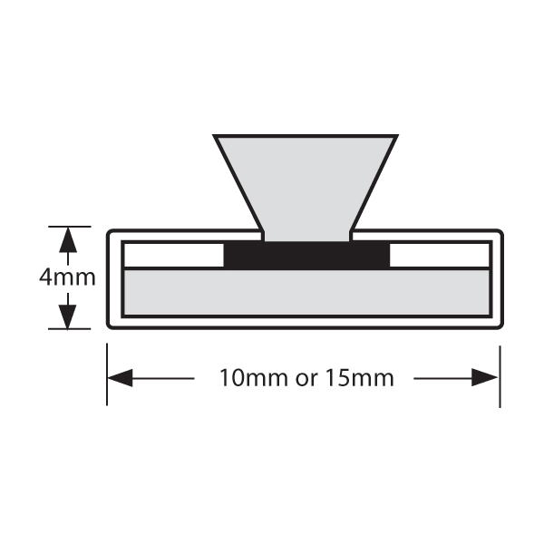 FIRESTOP Intumescent Strip 2.1m x 4mm Fire & Smoke Brush Seal