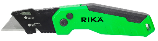 Rikä Retractable Folding Utility Knife with Blade Storage