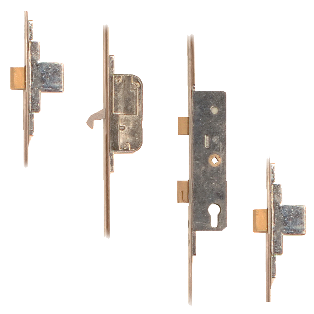 FULLEX SL16 Lever Operated Latch & Deadbolt Split Spindle - 2 Dead Bolt 1 Hook