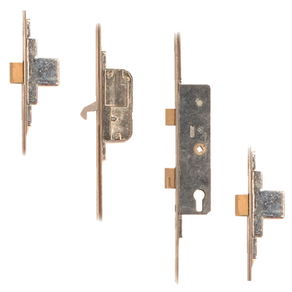FULLEX SL16 Lever Operated Latch & Deadbolt Split Spindle - 2 Dead Bolt 1 Hook