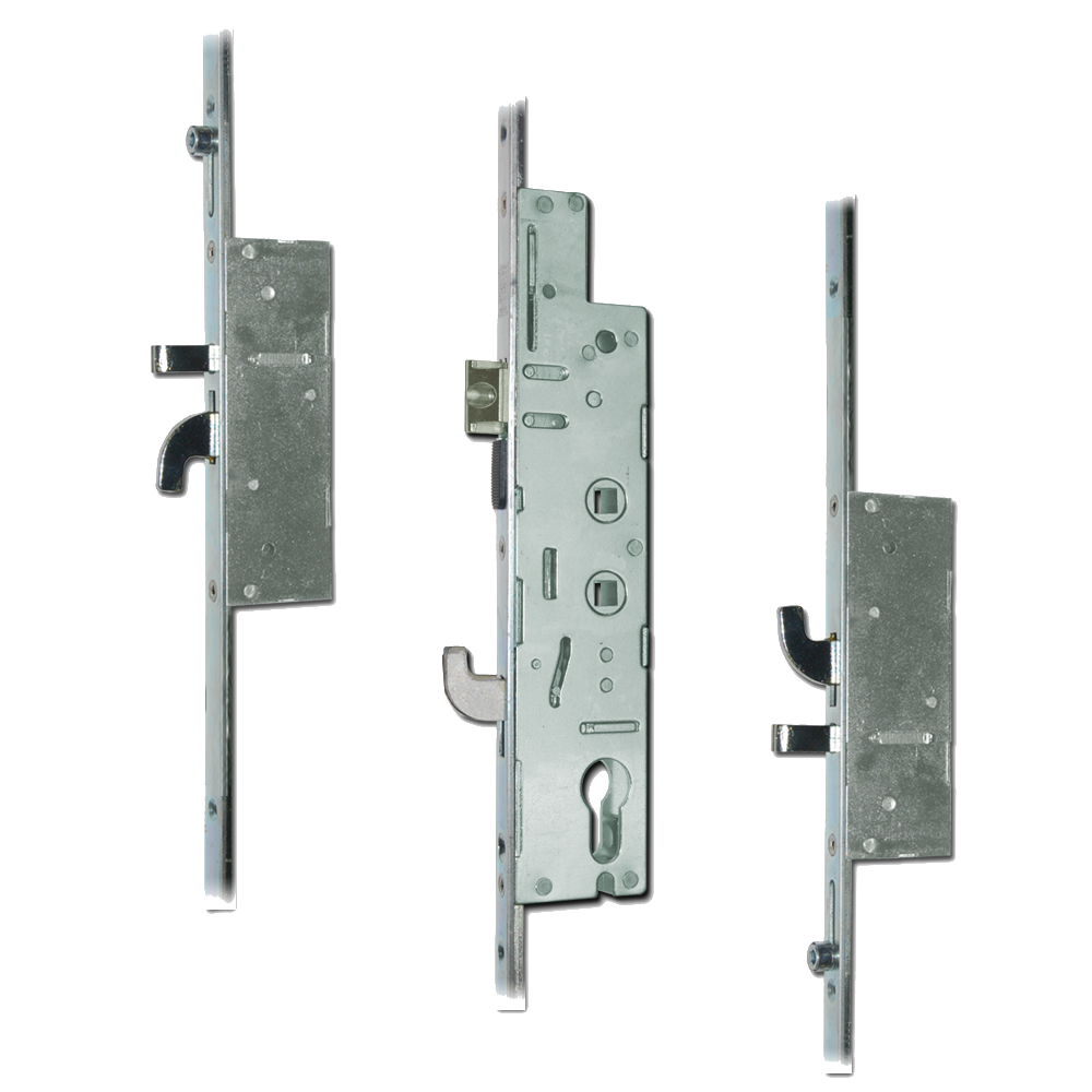 FULLEX XL Lever Operated Latch & Hookbolt Twin Spindle - 2 Hook, 2 Anti-Lift & 2 Roller
