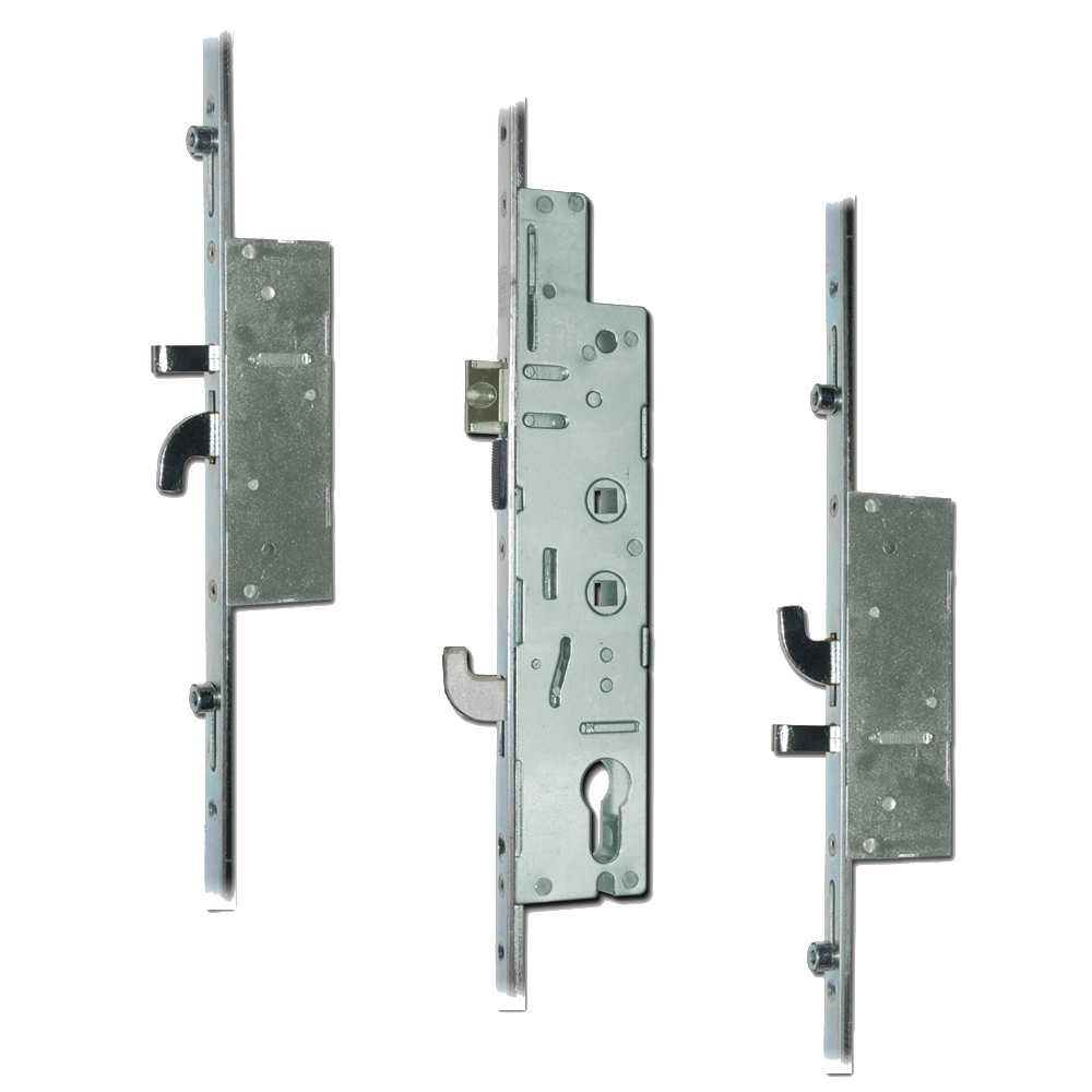 FULLEX XL Lever Operated Latch & Hookbolt Twin Spindle - 2 Hook, 2 Anti-Lift & 4 Roller