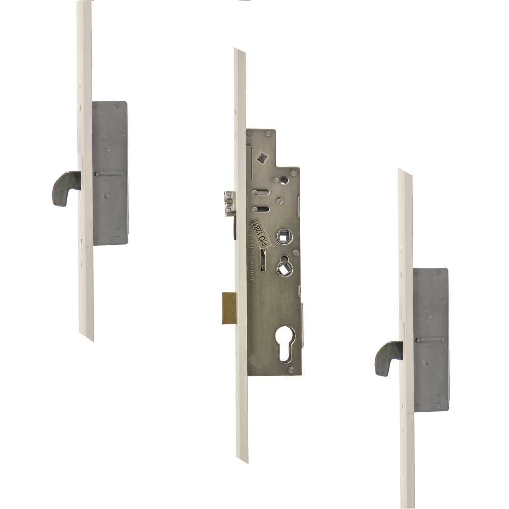 FULLEX Crimebeater 44mm Lever Operated Latch & Deadbolt Twin Spindle - 2 Hook