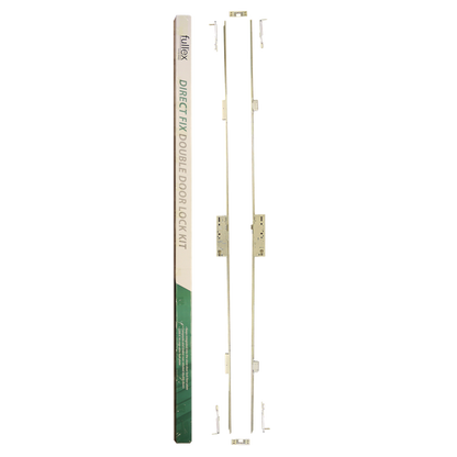 FULLEX Crimebeater Direct Fit Double Door Set 45/92 Latch & Deadbolt 2 Hook - Split Spindle