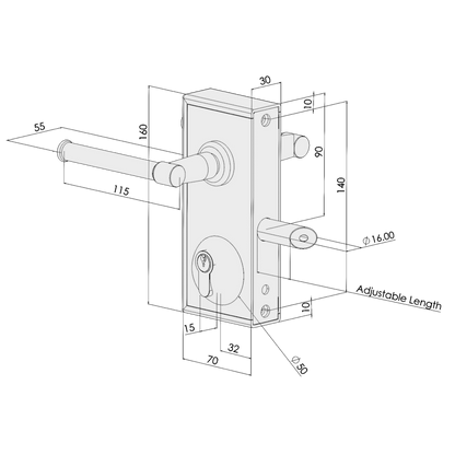 GATEMASTER Superlock Latch Deadlock