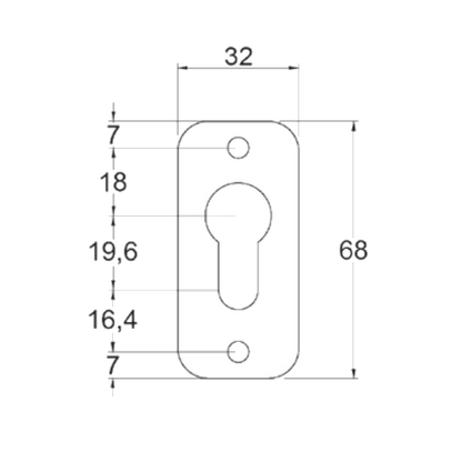 GATEMASTER Stainless Steel Escutcheon SSE