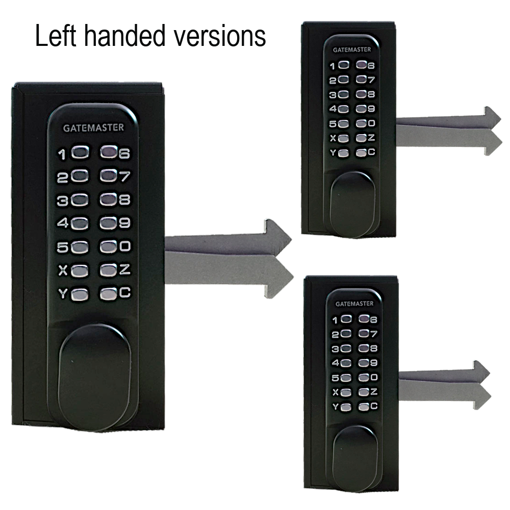 GATEMASTER SGLD (Handed) Double Sided Sliding Digital Gate Lock