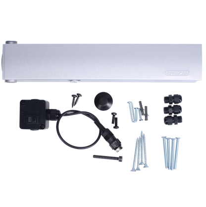 GEZE TS4000E Size 1-6 Overhead Door Closer Body with Electro-hydraulic Hold Open